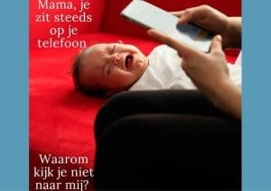 mama waarom zit je op je telefoon