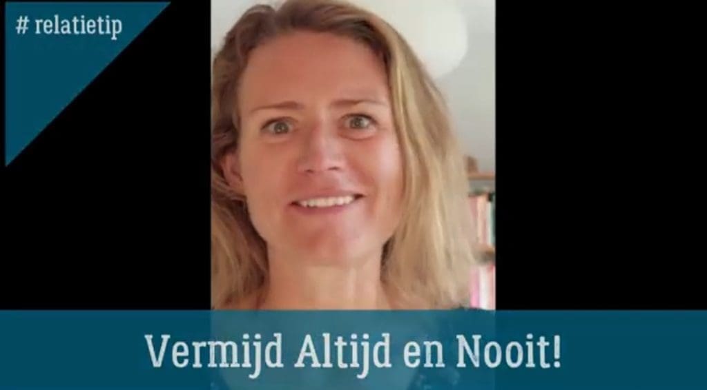 vermijd altijd en nooit